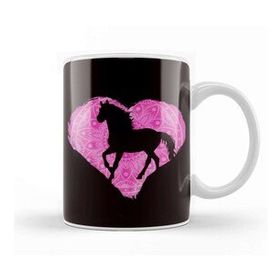 Baskı Dükkanı Heart Horse Fan Horses Riding Equestrian Sport Horseshoe Kupa
