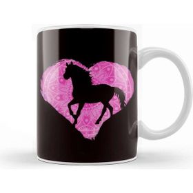 Baskı Dükkanı Heart Horse Fan Horses Riding Equestrian Sport Horseshoe Kupa