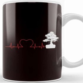 Baskı Dükkanı Heartbeat Japanese Art Tree Bonsai Meditation Buddhism Yoga Kupa