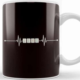 Baskı Dükkanı Heartbeat Mahjong Player Mah-Jongg Chinese Board Game Fan Kupa