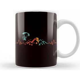Baskı Dükkanı Heartbeat Paramotor Ppg Paramotoring Paragliding Skydiving Kupa