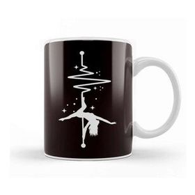 Baskı Dükkanı Heartbeat Pole Dancing Fitness Sports Pole Dancer Workout Kupa