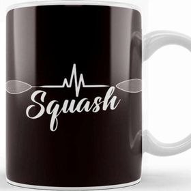 Baskı Dükkanı Heartbeat Squash Racket Player Ball Sports Indoor Tennis Kupa