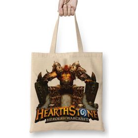Baskı Dükkanı Hearth Stone Bez Kadın Günlük Çanta