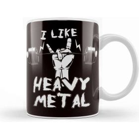 Baskı Dükkanı Heavy Metal Weightlifting Bodybuilding Gym Workout Barbell Kupa