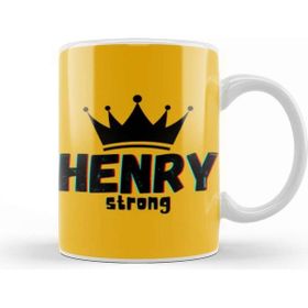 Baskı Dükkanı Henry Name Custom Design Gift Baby Gift For Him Kupa