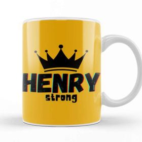 Baskı Dükkanı Henry Name Custom Design Gift Baby Gift For Him Kupa