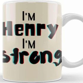 Baskı Dükkanı Henry Name Custom Design Gift Baby Gift For Him Kupa