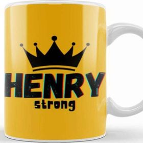 Baskı Dükkanı Henry Name Custom Design Gift Baby Gift For Him Kupa