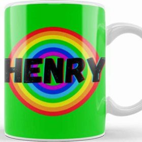 Baskı Dükkanı Henry Name Custom Design Gift Baby Gift For Him Kupa
