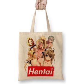 Baskı Dükkanı Hentai Hentaı Bez Kadın Günlük Çanta