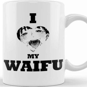 Baskı Dükkanı Hentai I Love My Waifu Black Kupa