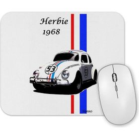 Baskı Dükkanı Herbie 1968 Araba Mouse Pad
