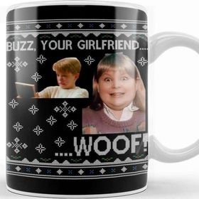 Baskı Dükkanı Home Alone Buzz Your Girlfriend Wood Christmas Kupa