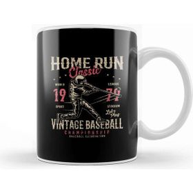 Baskı Dükkanı Home Run Vintage Baseball Championship Kupa
