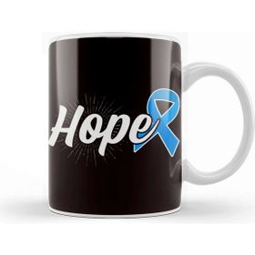 Baskı Dükkanı Hope Blue Ribbon Child Abuse Prevention Month Awareness Kupa