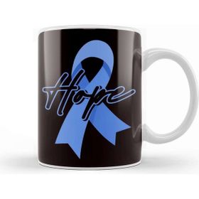 Baskı Dükkanı Hope Blue Ribbon Child Abuse Prevention Month Awareness Kupa