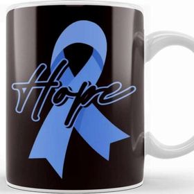 Baskı Dükkanı Hope Blue Ribbon Child Abuse Prevention Month Awareness Kupa