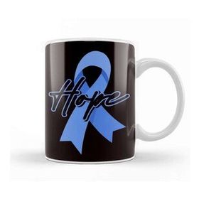 Baskı Dükkanı Hope Blue Ribbon Cure Child Abuse Prevention Awareness Month Kupa