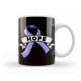 Baskı Dükkanı Hope Blue Ribbon Cure Child Abuse Prevention Awareness Month Kupa
