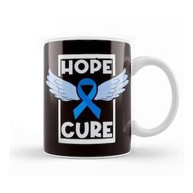 Baskı Dükkanı Hope Blue Ribbon Cure Child Abuse Prevention Awareness Month Kupa
