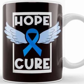 Baskı Dükkanı Hope Blue Ribbon Cure Child Abuse Prevention Awareness Month Kupa