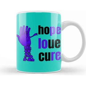 Baskı Dükkanı Hope Loue Cure Crohns Colıtıs Awareness Warrior Unbreakable Kupa