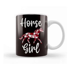 Baskı Dükkanı Horse Girl Faceted Horse Equestrian Sport Dressage Cowgirl Kupa