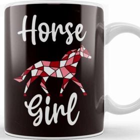 Baskı Dükkanı Horse Girl Faceted Horse Equestrian Sport Dressage Cowgirl Kupa