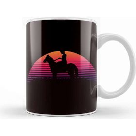 Baskı Dükkanı Horse Girl Sunset Equestrian Sport Horseshoe Stable Dressage Kupa