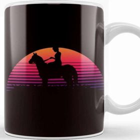 Baskı Dükkanı Horse Girl Sunset Equestrian Sport Horseshoe Stable Dressage Kupa
