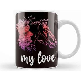 Baskı Dükkanı Horses My Love Horse Fan Stable Horseshoe Saddle Dressage Kupa