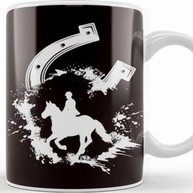 Baskı Dükkanı Horseshoe Cowboy Horse Riding Equestrian Sport Dressage Kupa
