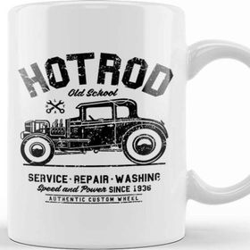 Baskı Dükkanı Hot Rod Old School Kupa