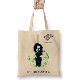 Baskı Dükkanı House Stark Bez Kadın Günlük Çanta