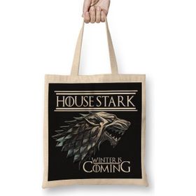 Baskı Dükkanı House Stark Bez Kadın Günlük Çanta