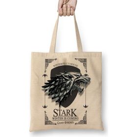 Baskı Dükkanı House Stark Bez Kadın Günlük Çanta