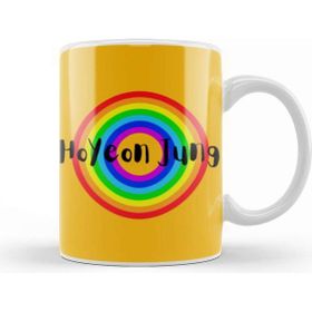 Baskı Dükkanı Hoyeon Jung 정호연 Retro Rainbow Style Kupa