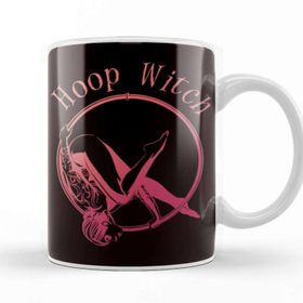 Baskı Dükkanı Hula Hoop Witch Fitness Sports Training Hooping Hula Hooper Baskılı Kupa