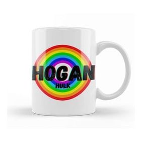 Baskı Dükkanı Hulk Hogan Vintage Retro Rainbow Style Warriors Design Wrestlers Gift Kupa