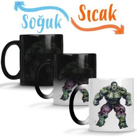 Baskı Dükkanı Hulk Mad Roar Marvel Superhero Power Bruce Porselen Kupa