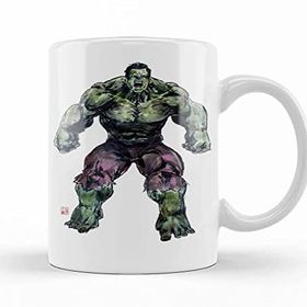 Baskı Dükkanı Hulk Mad Roar Marvel Superhero Power Bruce Porselen Kupa