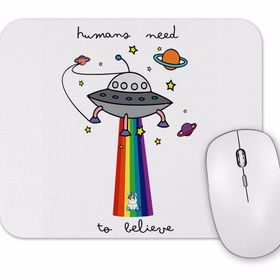 Baskı Dükkanı Humans Need To Belive Mouse Pad