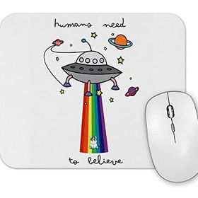 Baskı Dükkanı Humans Need To Belive Mouse Pad