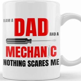 Baskı Dükkanı I Am A Dad And A Mechanic Nothing Scare Kupa