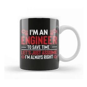 Baskı Dükkanı I Am An Engineer 02 Kupa