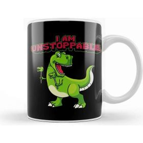 Baskı Dükkanı I Am Unstoppable Trex Funny Short Dinosaur Arms Kupa