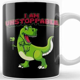 Baskı Dükkanı I Am Unstoppable Trex Funny Short Dinosaur Arms Kupa