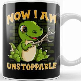 Baskı Dükkanı I Am Unstoppable Trex Funny Short Dinosaur Arms Kupa