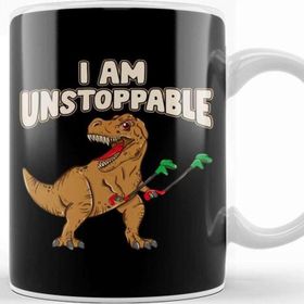 Baskı Dükkanı I Am Unstoppable Trex Funny Short Dinosaur Arms Kupa